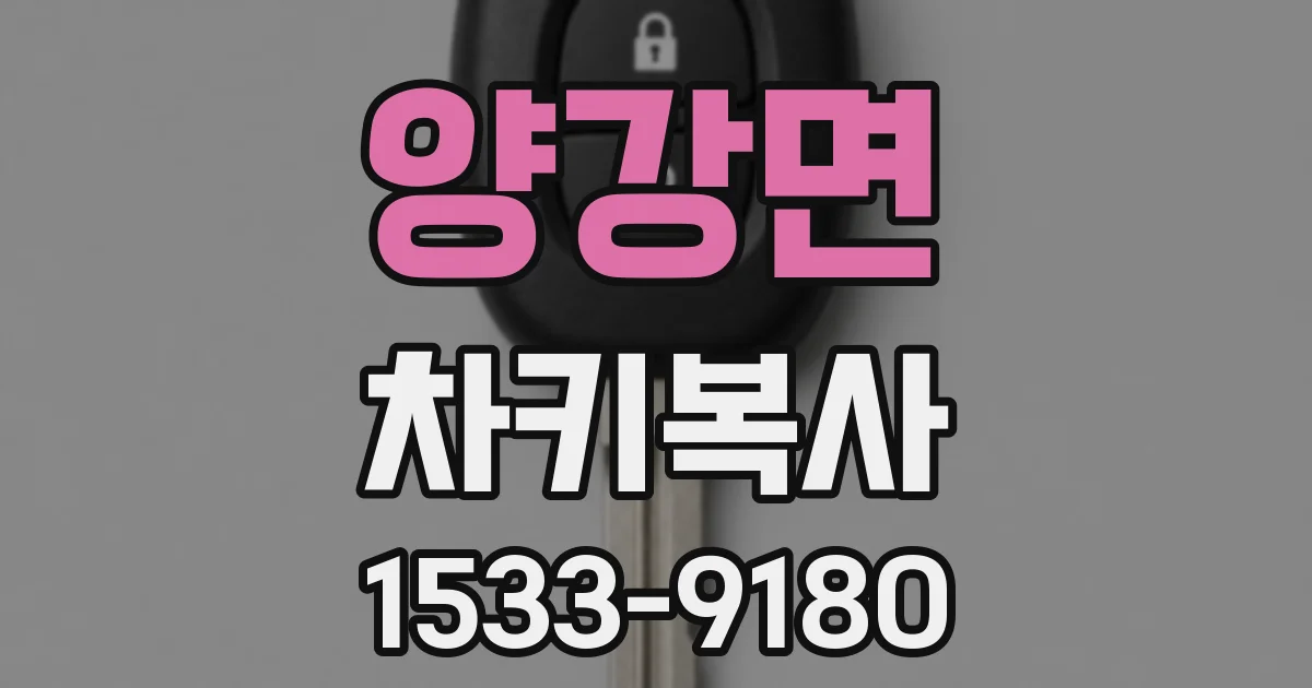 양강면 차키복사