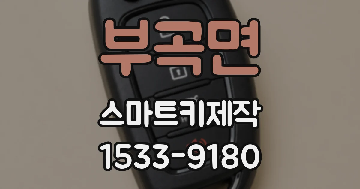 부곡면 스마트키제작