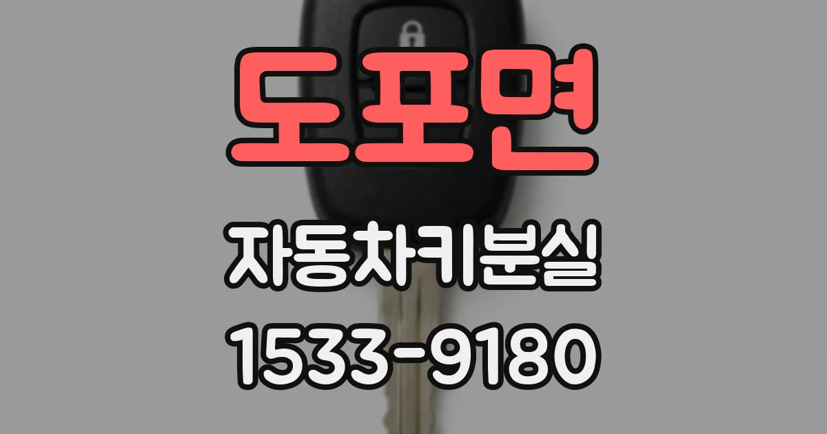 도포면 자동차키분실