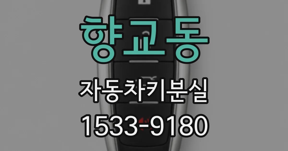 향교동 자동차키분실