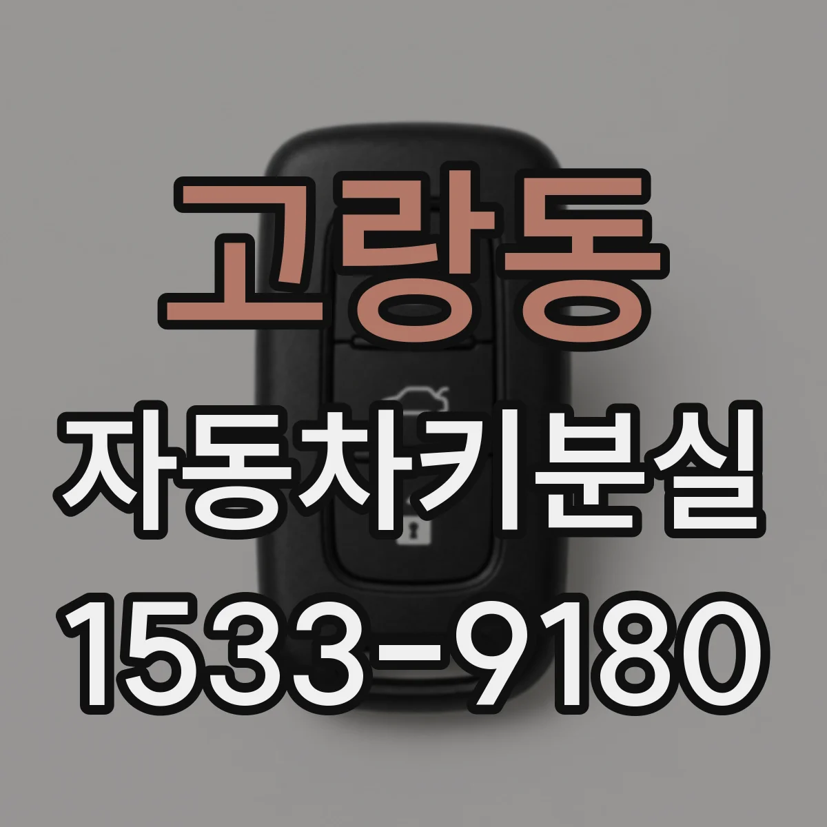 고랑동 자동차키분실