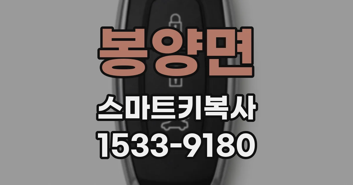 봉양면 스마트키복사