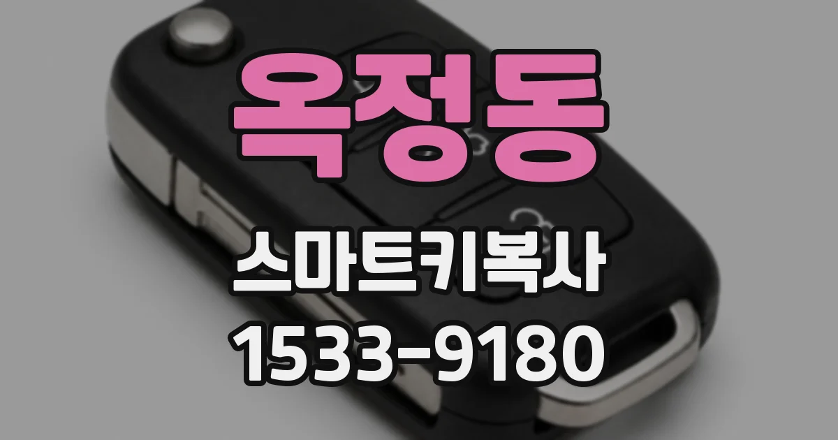 옥정동 스마트키복사