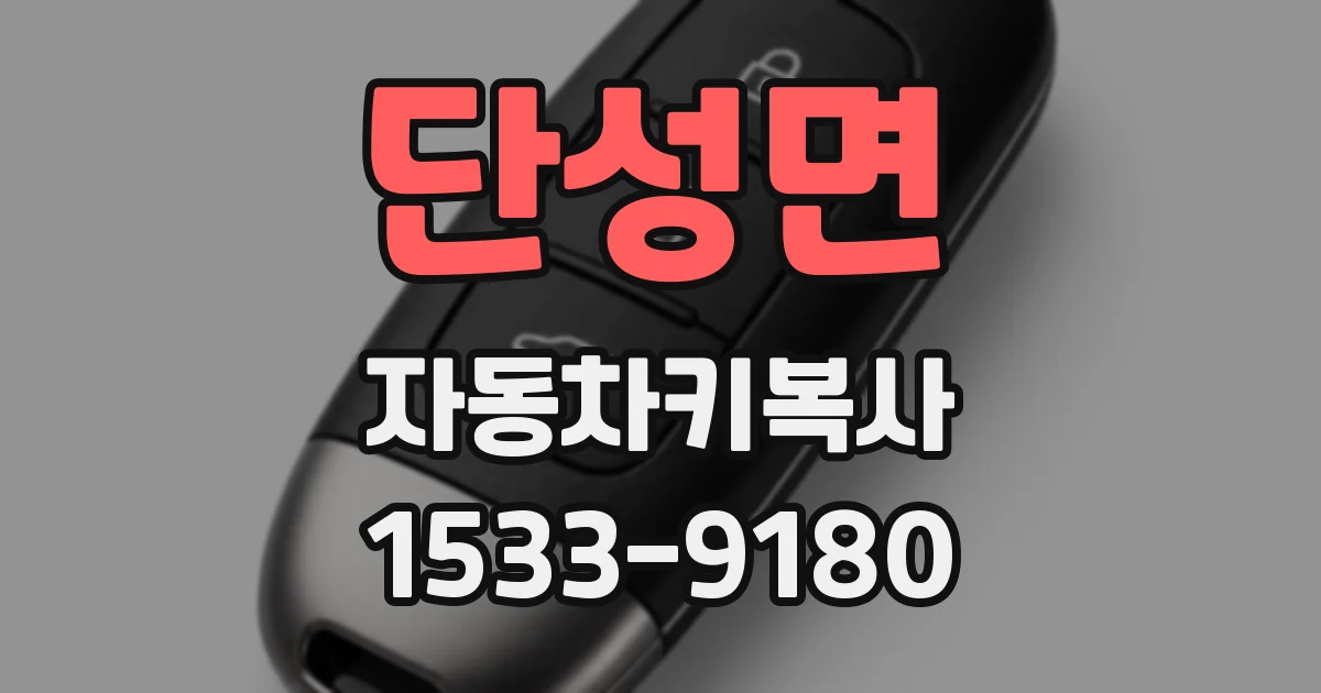 단성면 자동차키복사