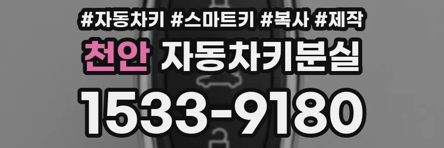 천안 자동차키분실
