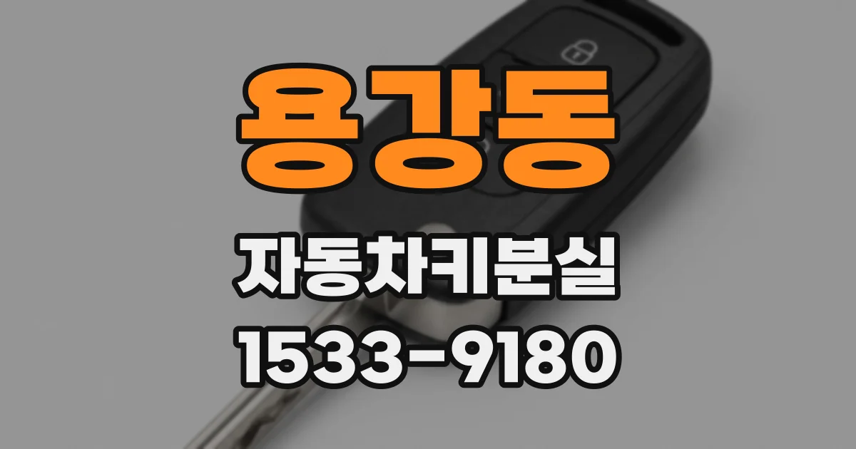 용강동 자동차키분실
