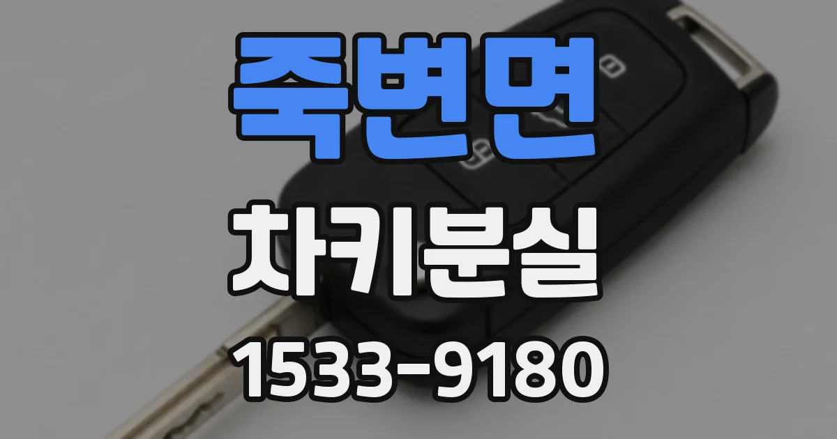 죽변면 차키분실