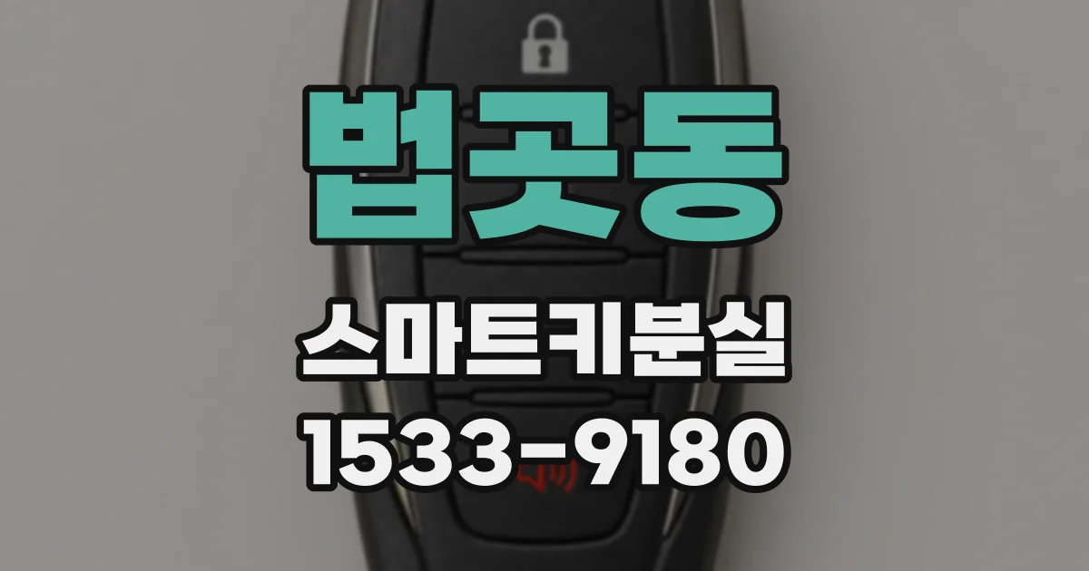 법곳동 스마트키분실