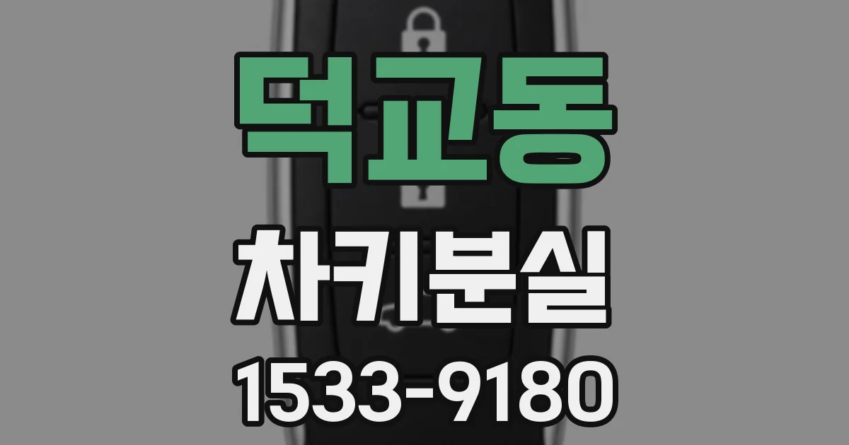 덕교동 차키분실