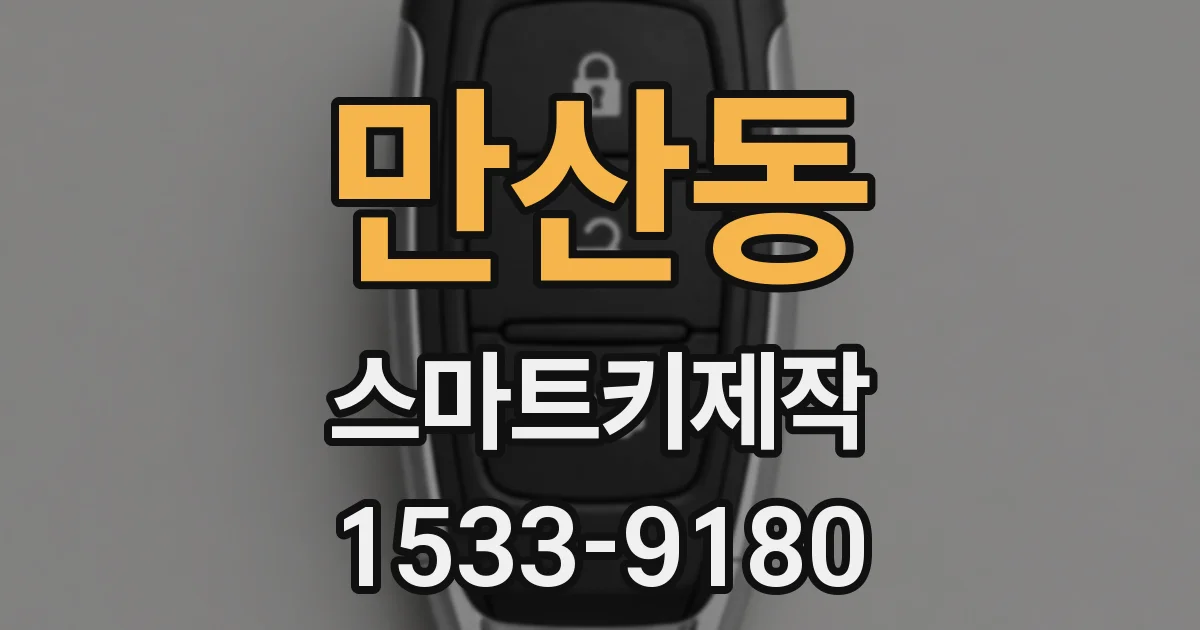 만산동 스마트키제작