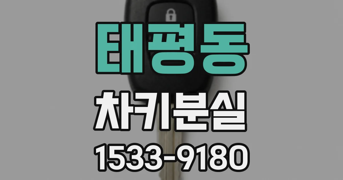 태평동 차키분실