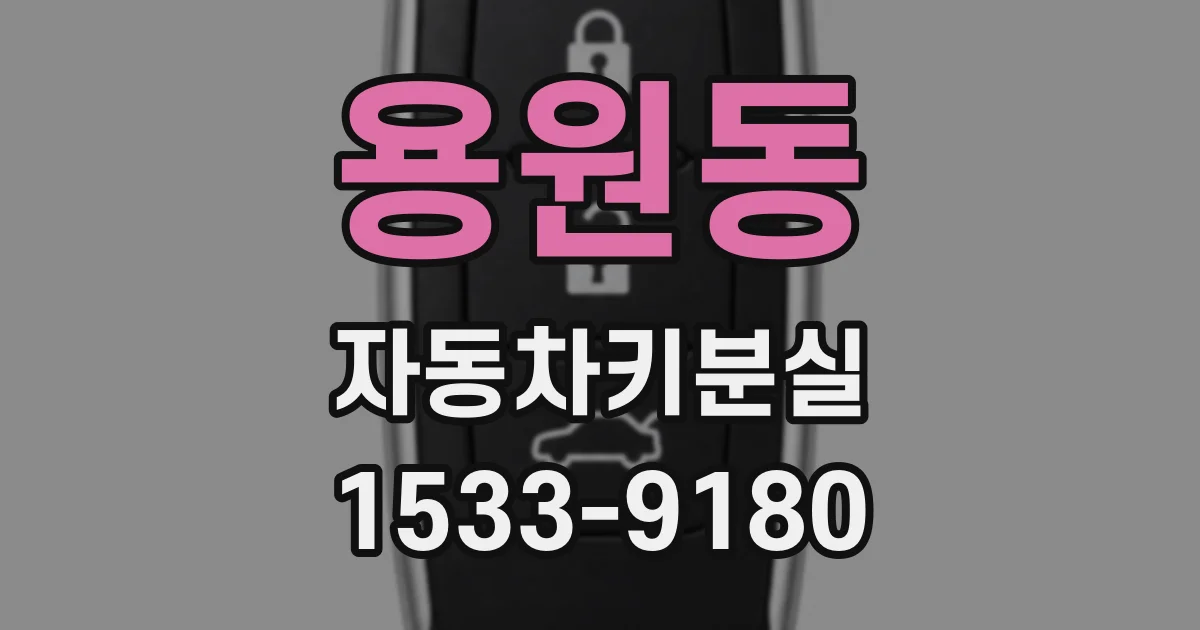 용원동 자동차키분실