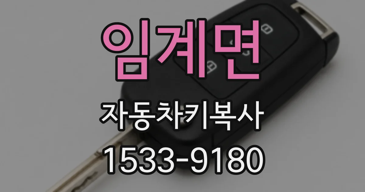 임계면 자동차키복사