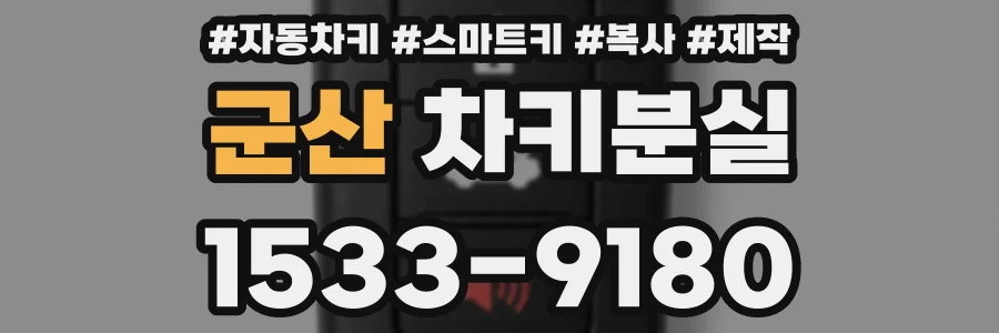 군산 차키분실