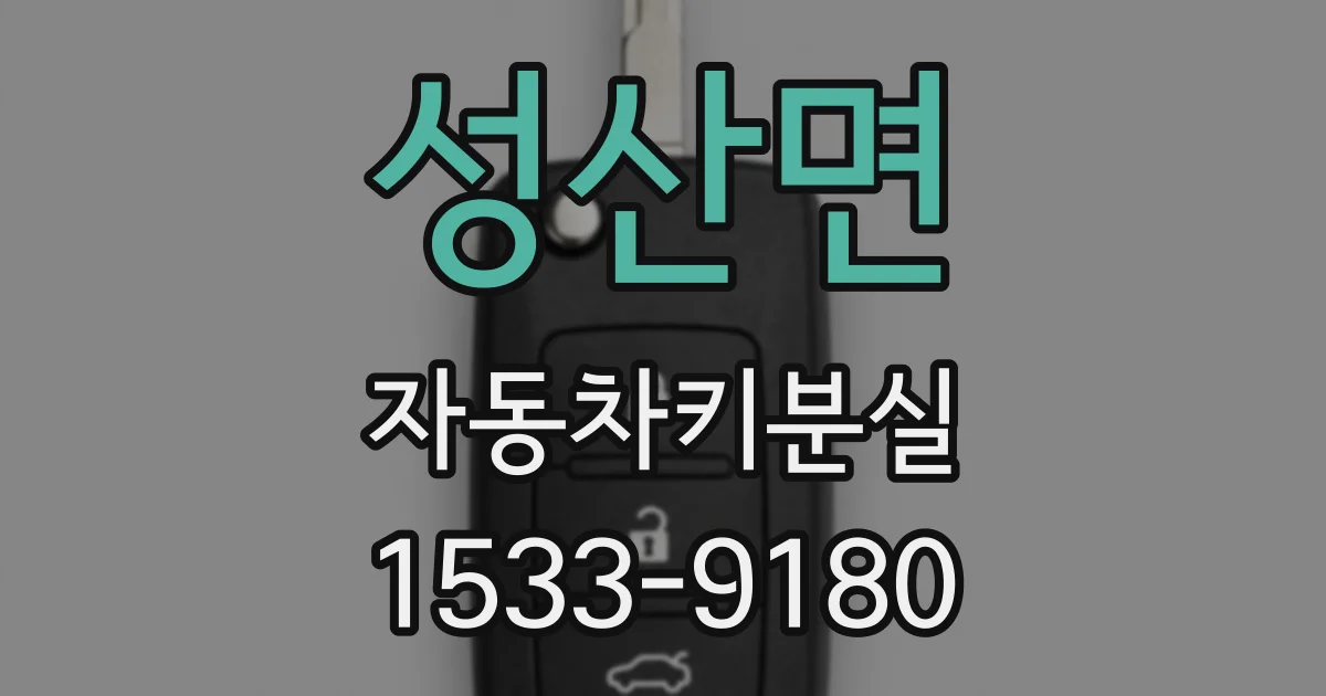 성산면 자동차키분실