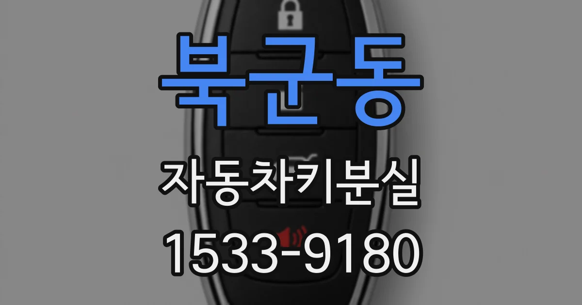 북군동 자동차키분실