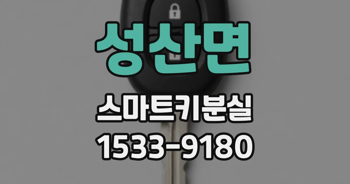 성산면 스마트키분실