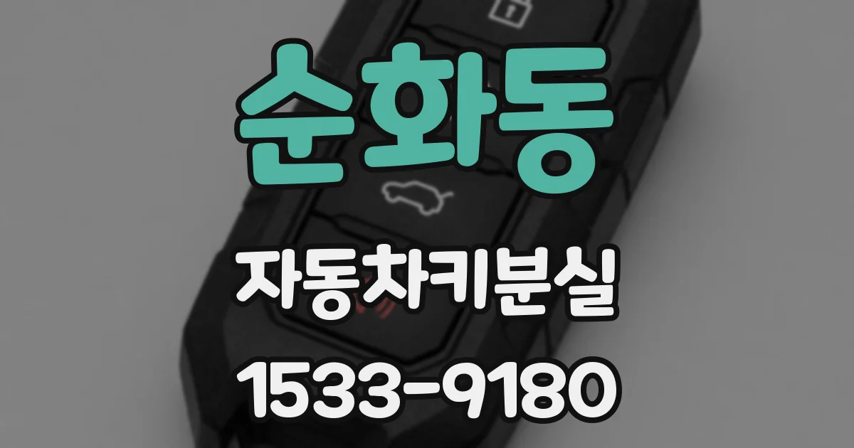 순화동 자동차키분실