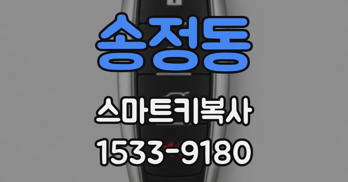 송정동 스마트키복사