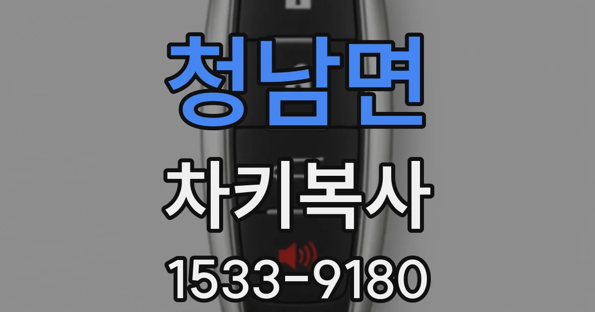 청남면 차키복사