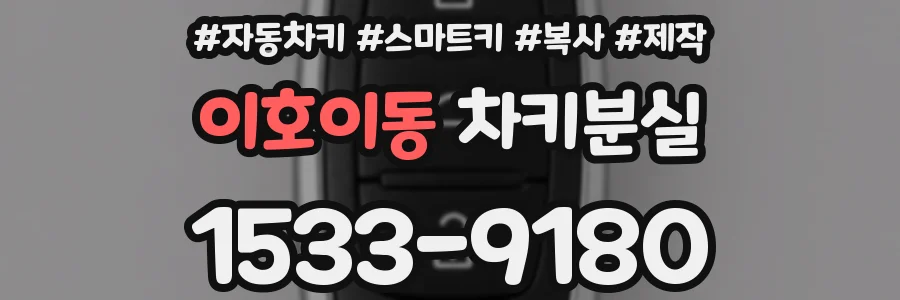 이호이동 차키분실