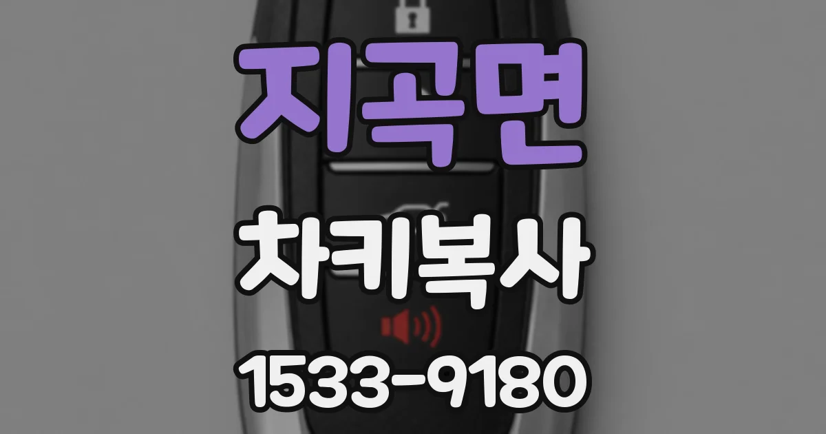 지곡면 차키복사
