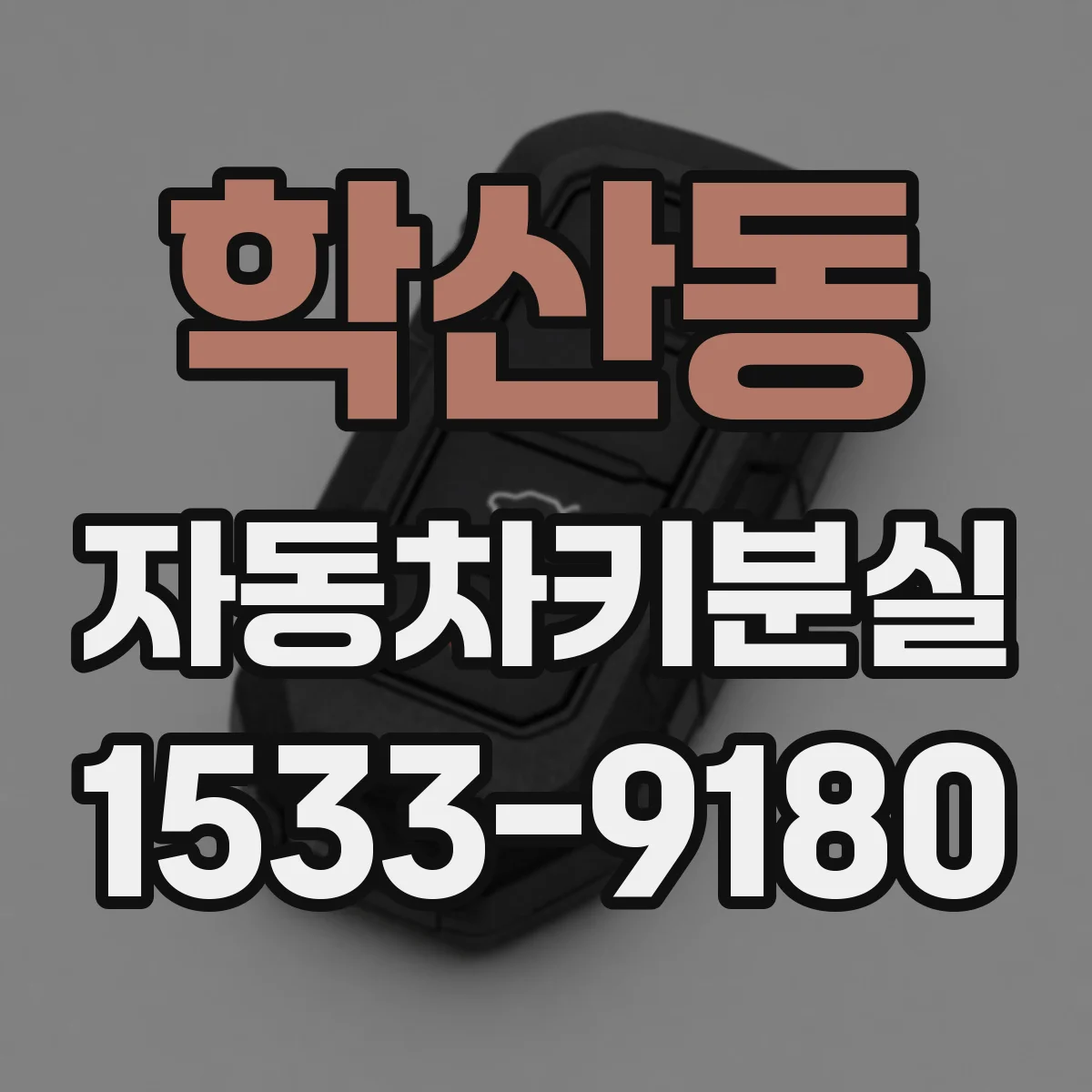 학산동 자동차키분실
