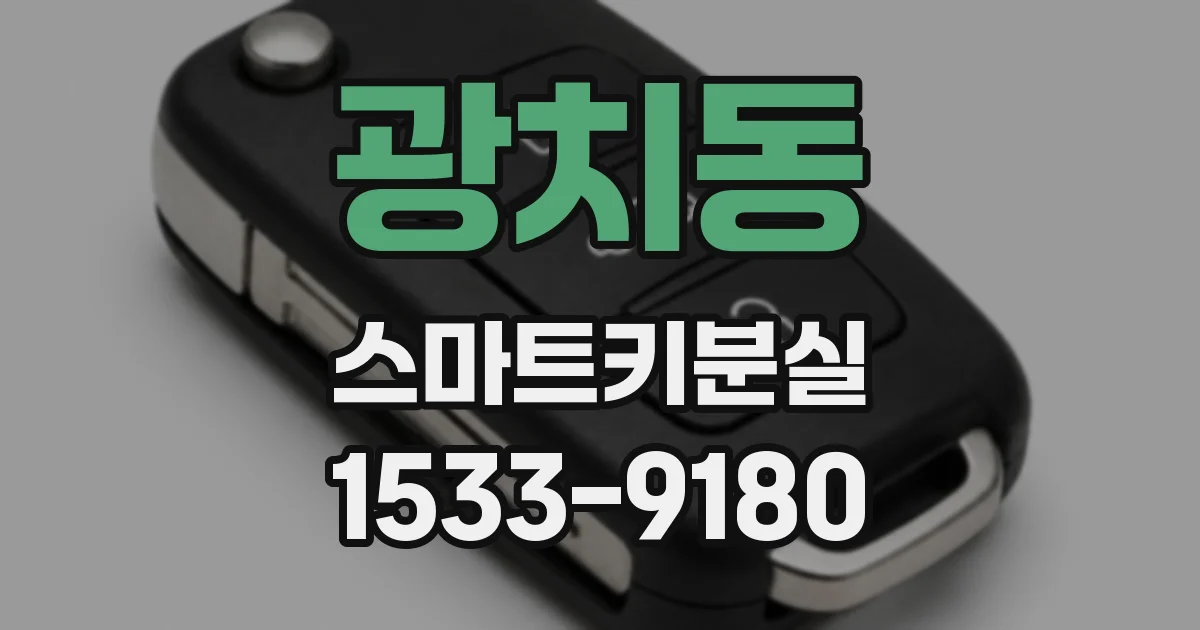 광치동 스마트키분실