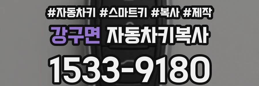 강구면 자동차키복사