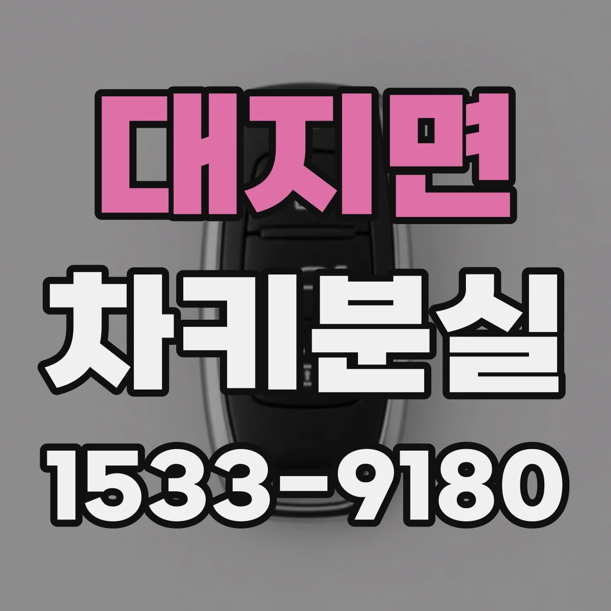대지면 차키분실