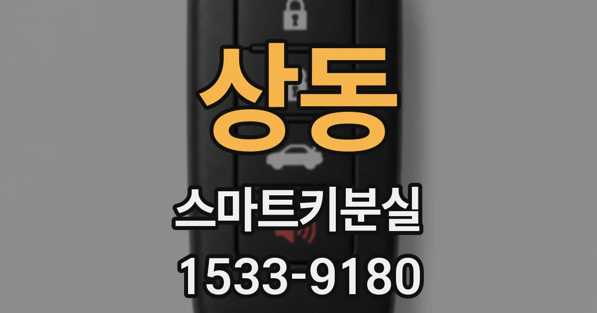상동 스마트키분실