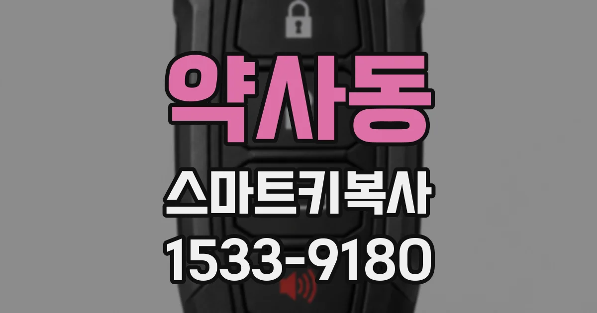약사동 스마트키복사