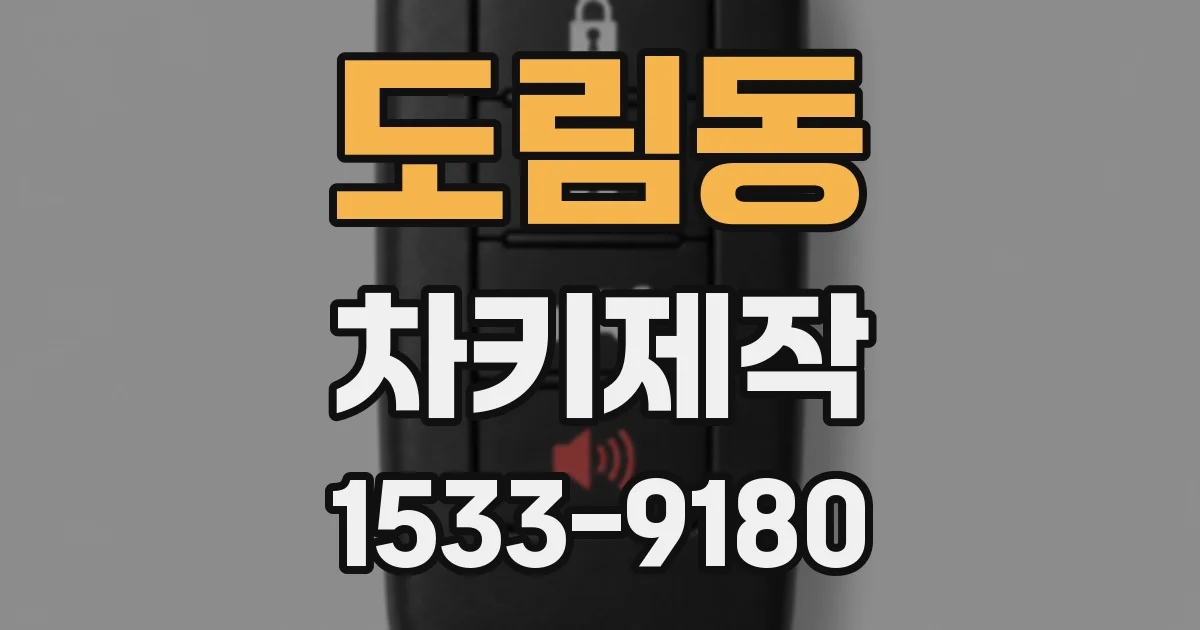 도림동 차키제작