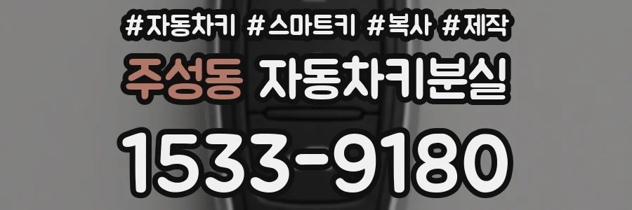 주성동 자동차키분실