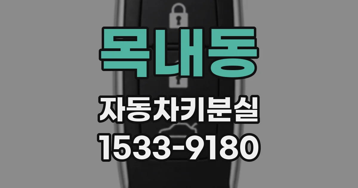 목내동 자동차키분실