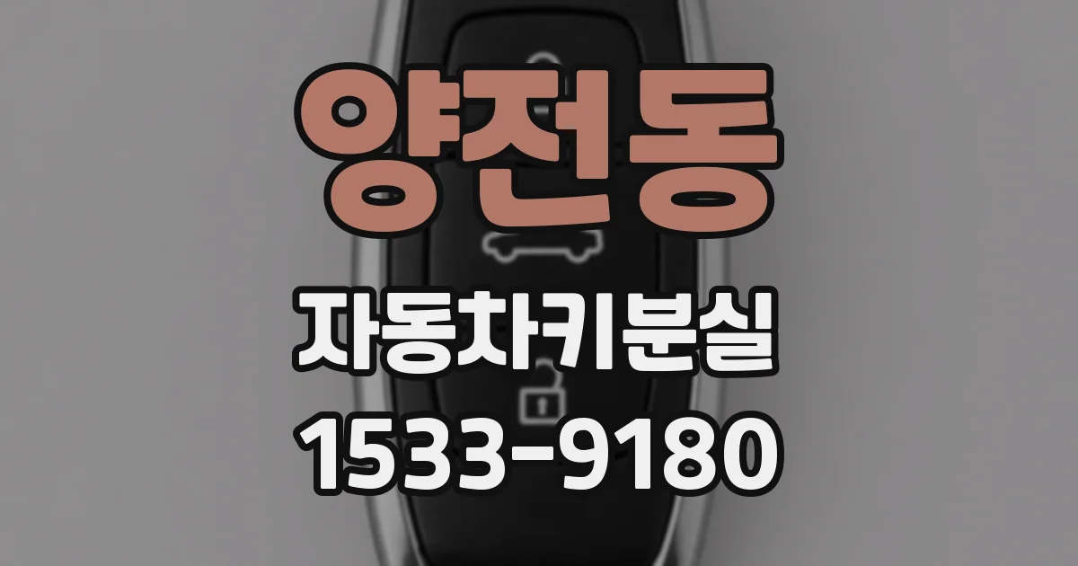 양전동 자동차키분실