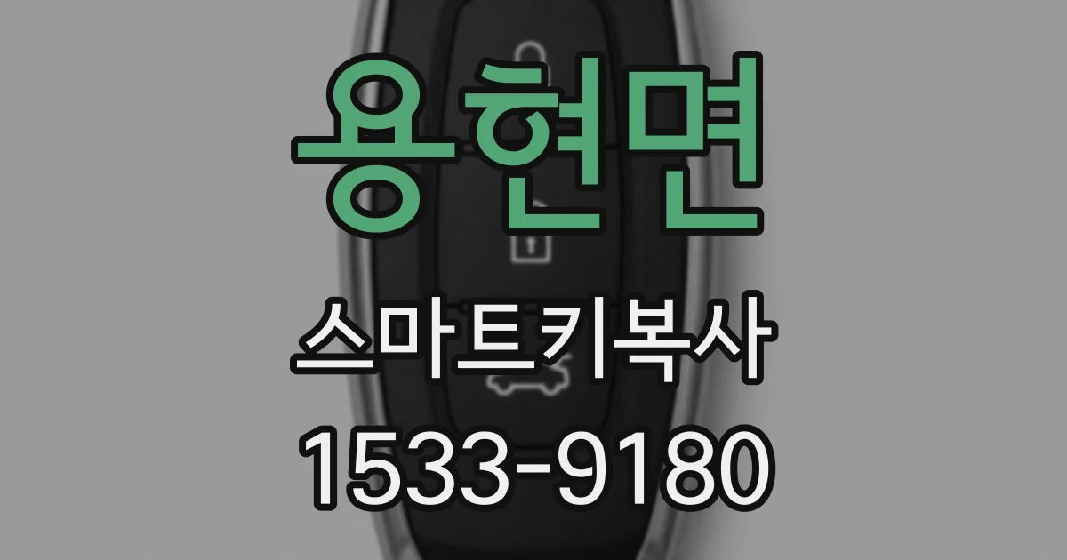 용현면 스마트키복사