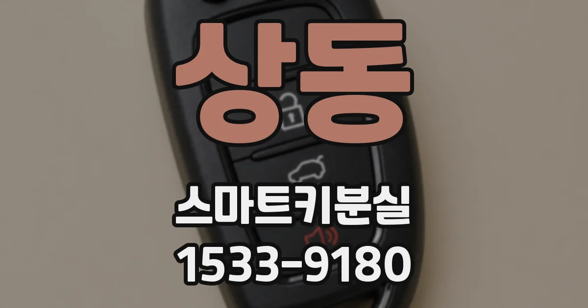 상동 스마트키분실