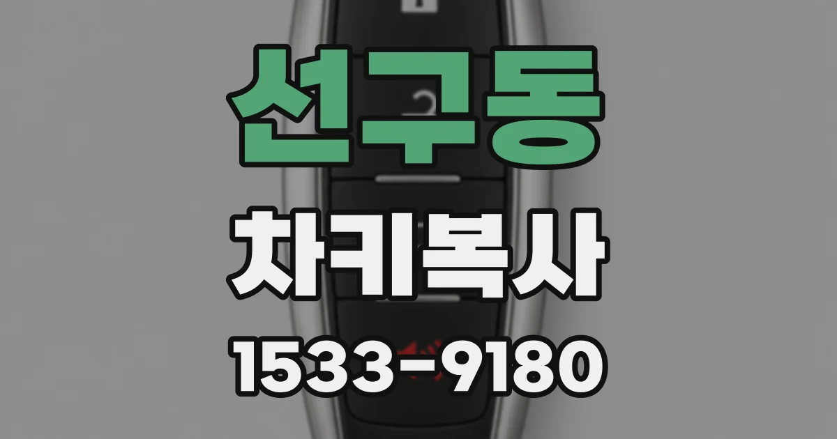 선구동 차키복사