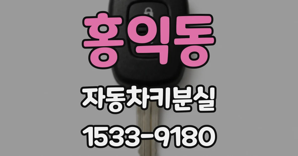 홍익동 자동차키분실