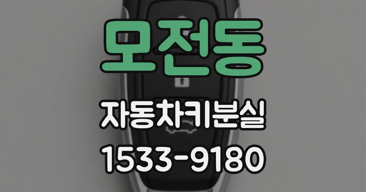 모전동 자동차키분실