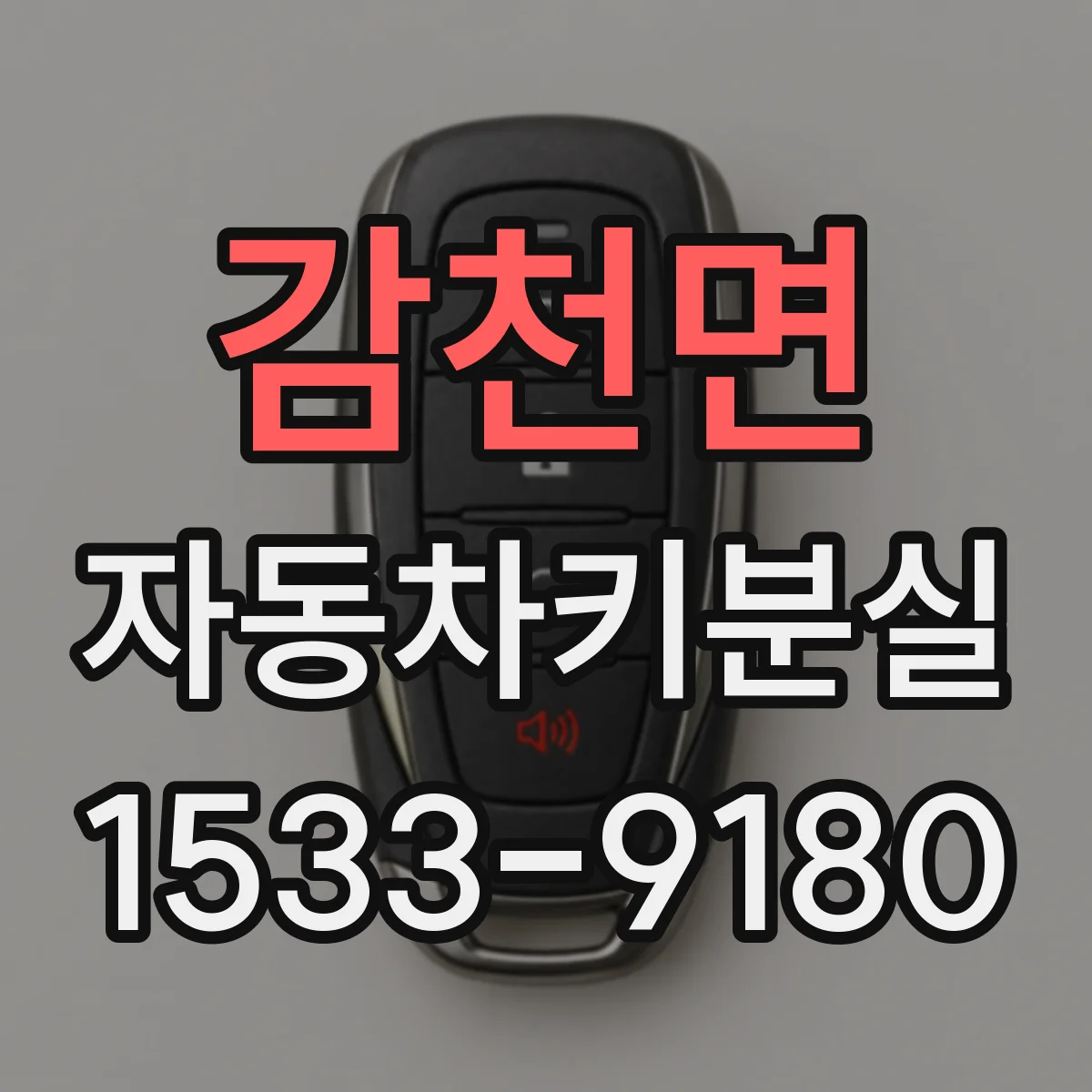 감천면 자동차키분실