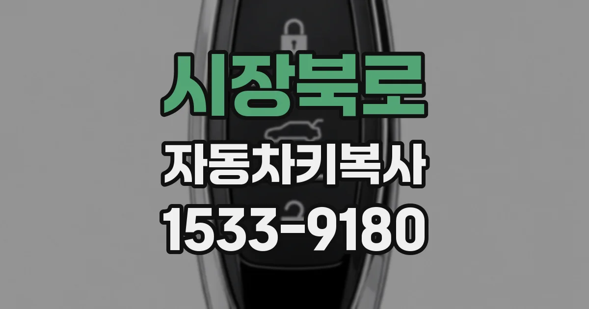 시장북로 자동차키복사