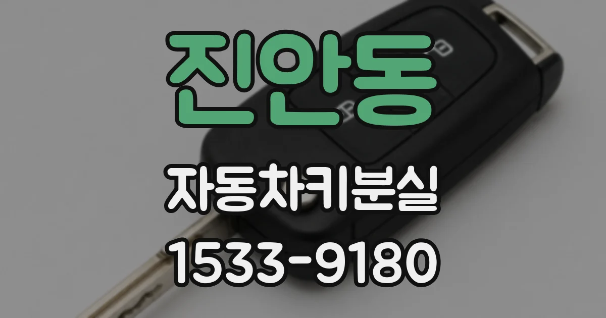 진안동 자동차키분실