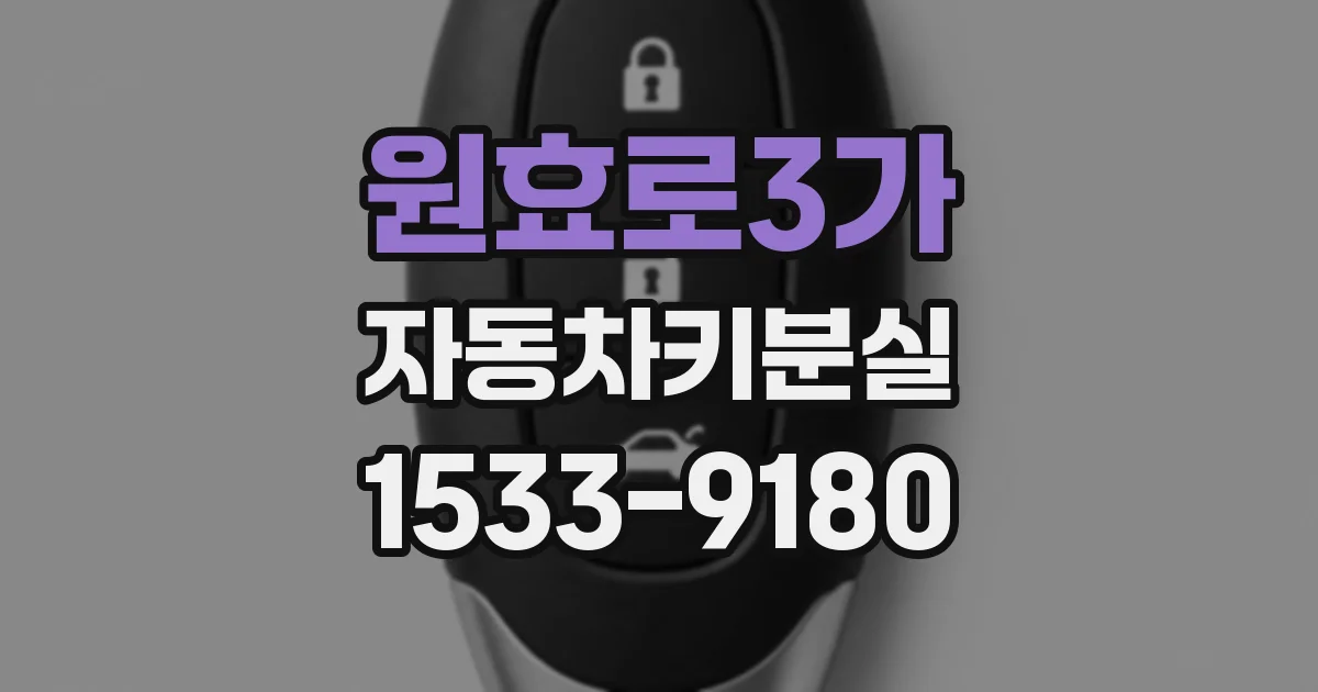 원효로3가 자동차키분실