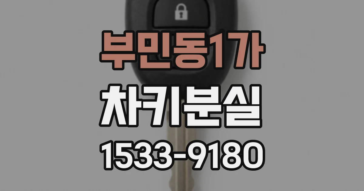 부민동1가 차키분실