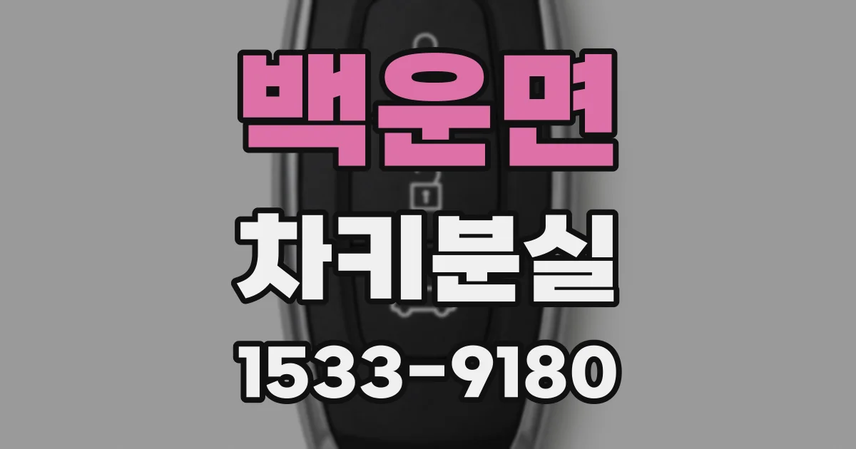 백운면 차키분실