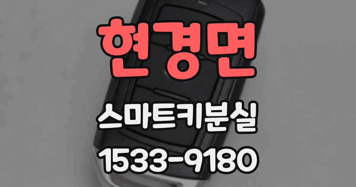 현경면 스마트키분실