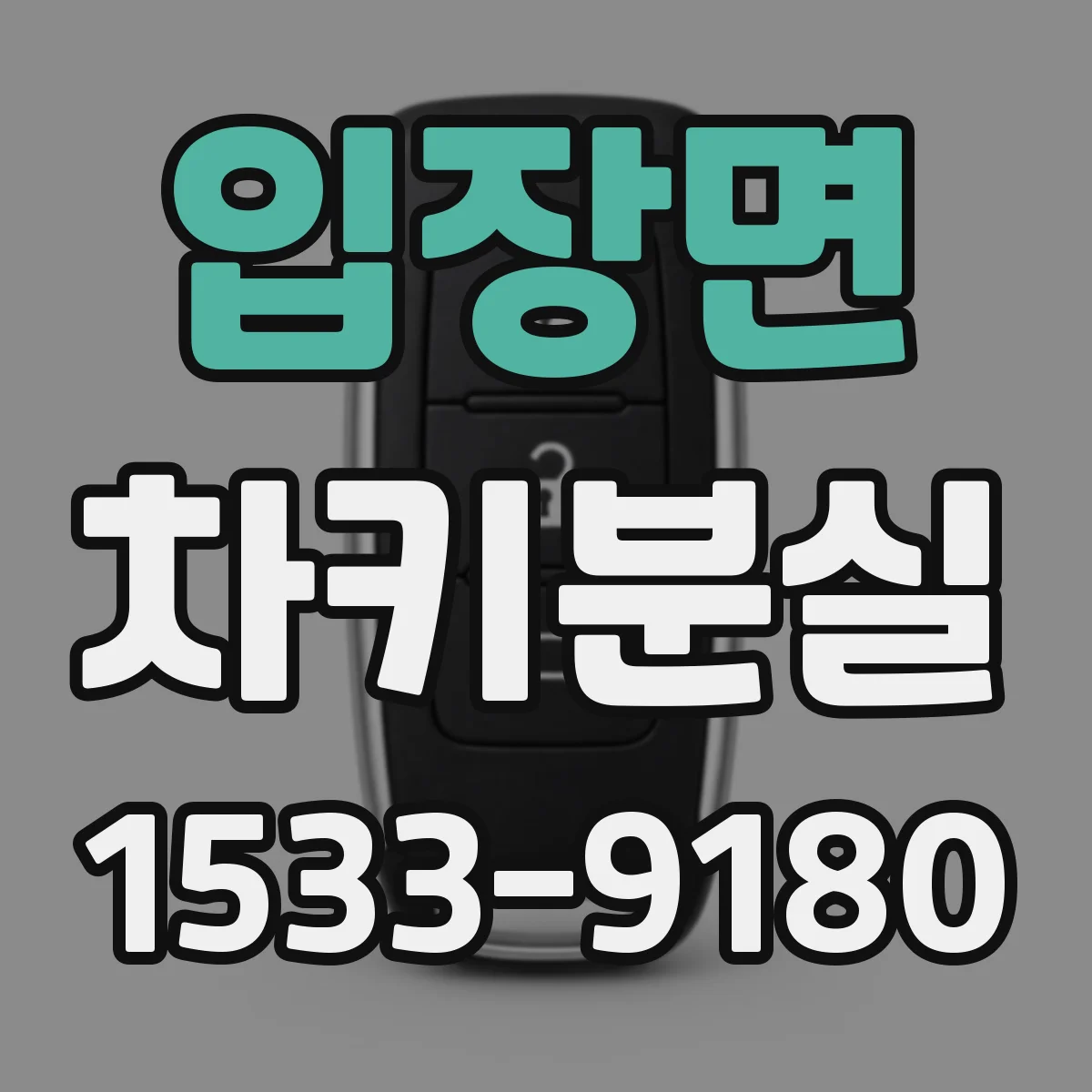 입장면 차키분실