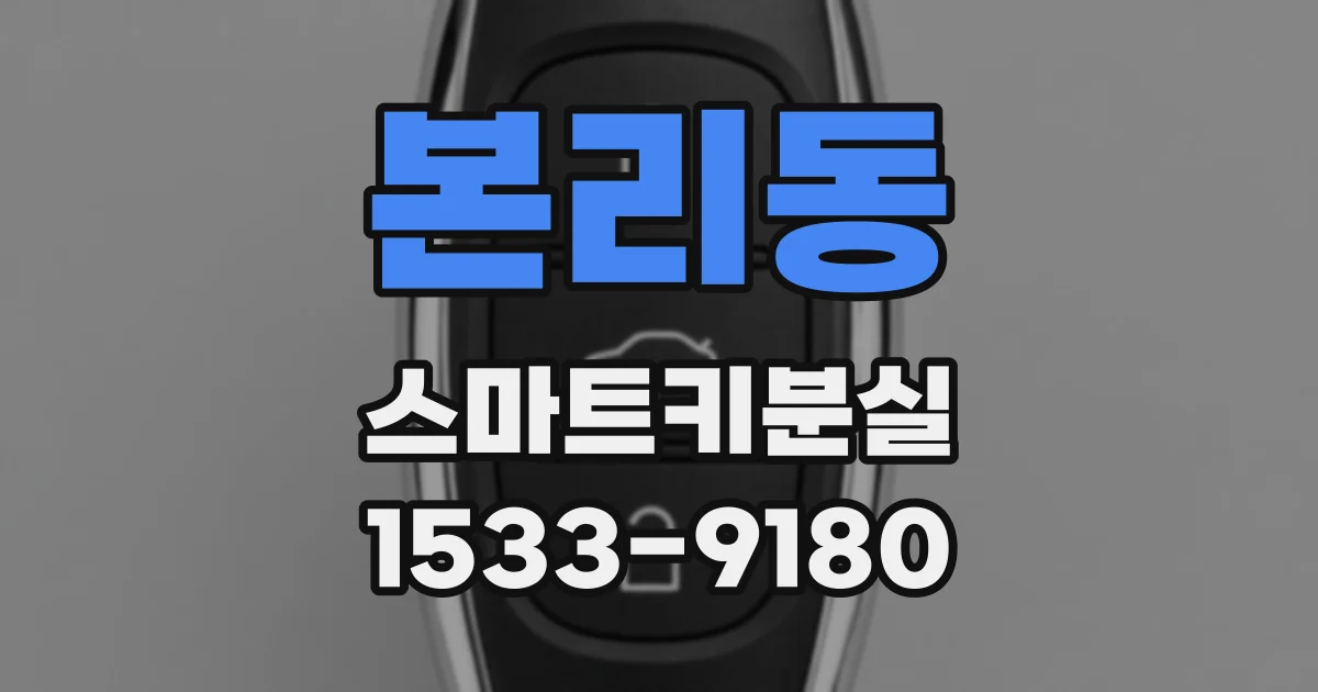 본리동 스마트키분실